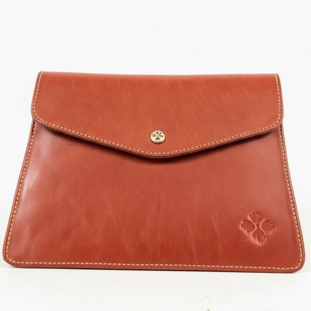 Patricia Nash Terracotta Leather Clutch